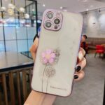 Luxury 3D Cute Flower Spin Stand Holder Phone Case – Bild 8