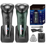 LCD Display IPX7 Waterproof Electric Shaver for Men Wet Dry Beard