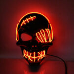 Halloween Scary One-Eyed Pirate Mask Cosplay Led Mask – Bild 7