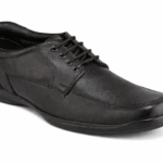 Men's Black Textured Lace-Up Casual Shoes