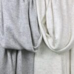 Gray Herringbone Cashmere Scarf – Bild 3