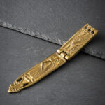 15th Century Strap End um to 18 mm Brass B-Stock