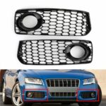 Areyourshop L+R Fog Light Grill Grille With Trim Fit For Audi A5