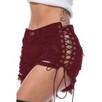 Bandage Shorts Womens Cotton Shorts Summer Pants Fashion Sexy Jeans – Bild 7