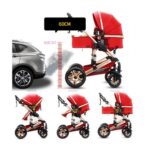 Luxury Baby Stroller 3 in 1 High view Pram foldable pushchair – Bild 3
