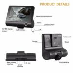 Car DVR 3 Cameras Lens 4.0 Inch Dash Camera Dual Lens With Rearview – Bild 5