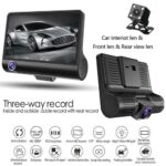 Car DVR 3 Cameras Lens 4.0 Inch Dash Camera Dual Lens With Rearview – Bild 2
