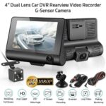 Car DVR 3 Cameras Lens 4.0 Inch Dash Camera Dual Lens With Rearview – Bild 3