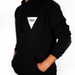 Back to classic autumn Hoodie - black/white - Herren